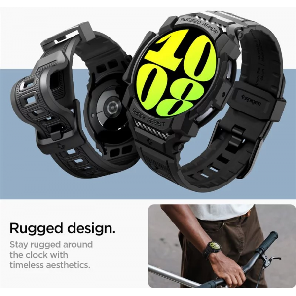Spigen Rugged Armor Pro Black Case and Band... | Klikk Malta