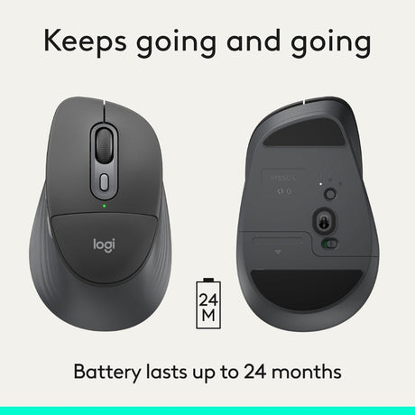 Logitech M850 L Signature Comfort Plus Wireless Mouse