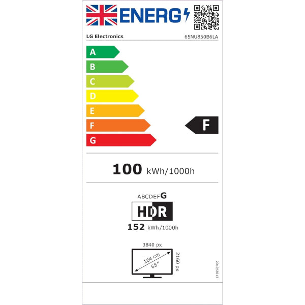 LG NU85 65" Nano 4K AI Smart TV