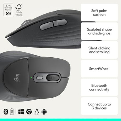 Logitech M850 L Signature Comfort Plus Wireless Mouse