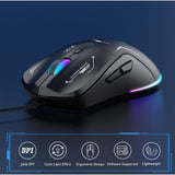 Onikuma CW917 Wired Gaming Mouse Black