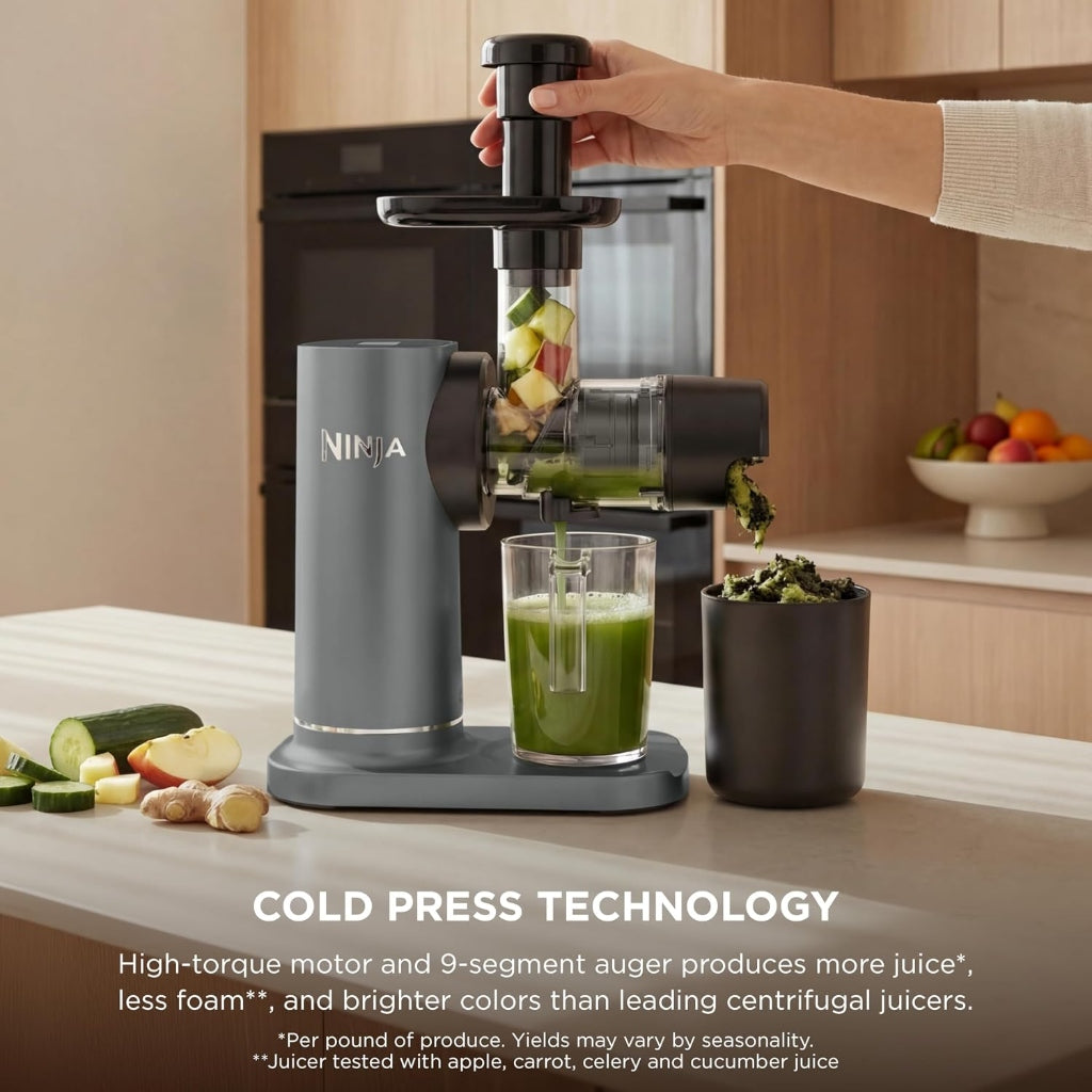 Ninja NeverClog Cold Press Juicer Black