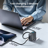 BWOO 100W GaN Charger with 3 USB Ports & Smart Display UK Plug
