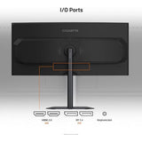 Gigabyte G34WQC2 EK 34'' WQHD 200Hz 1ms LED Gaming Monitor