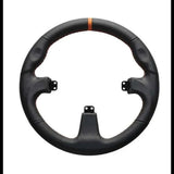 Asetek Round Black Leather Wheel Rim