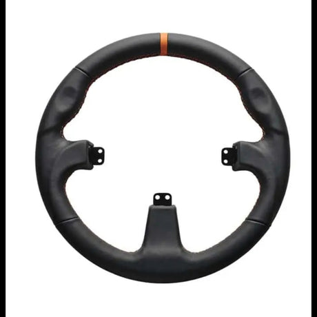 Asetek Round Black Leather Wheel Rim