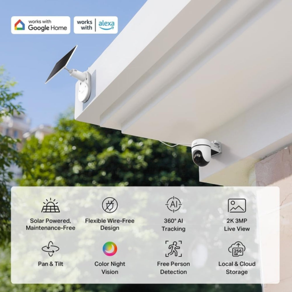 TP-Link TAPO C610 KIT 2K 3MP PT Solar Outdoor Cam