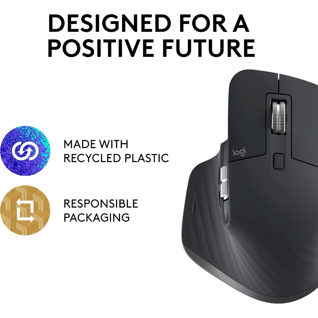 Logitech MX Master 3S Bluetooth Edition Mouse Graphite