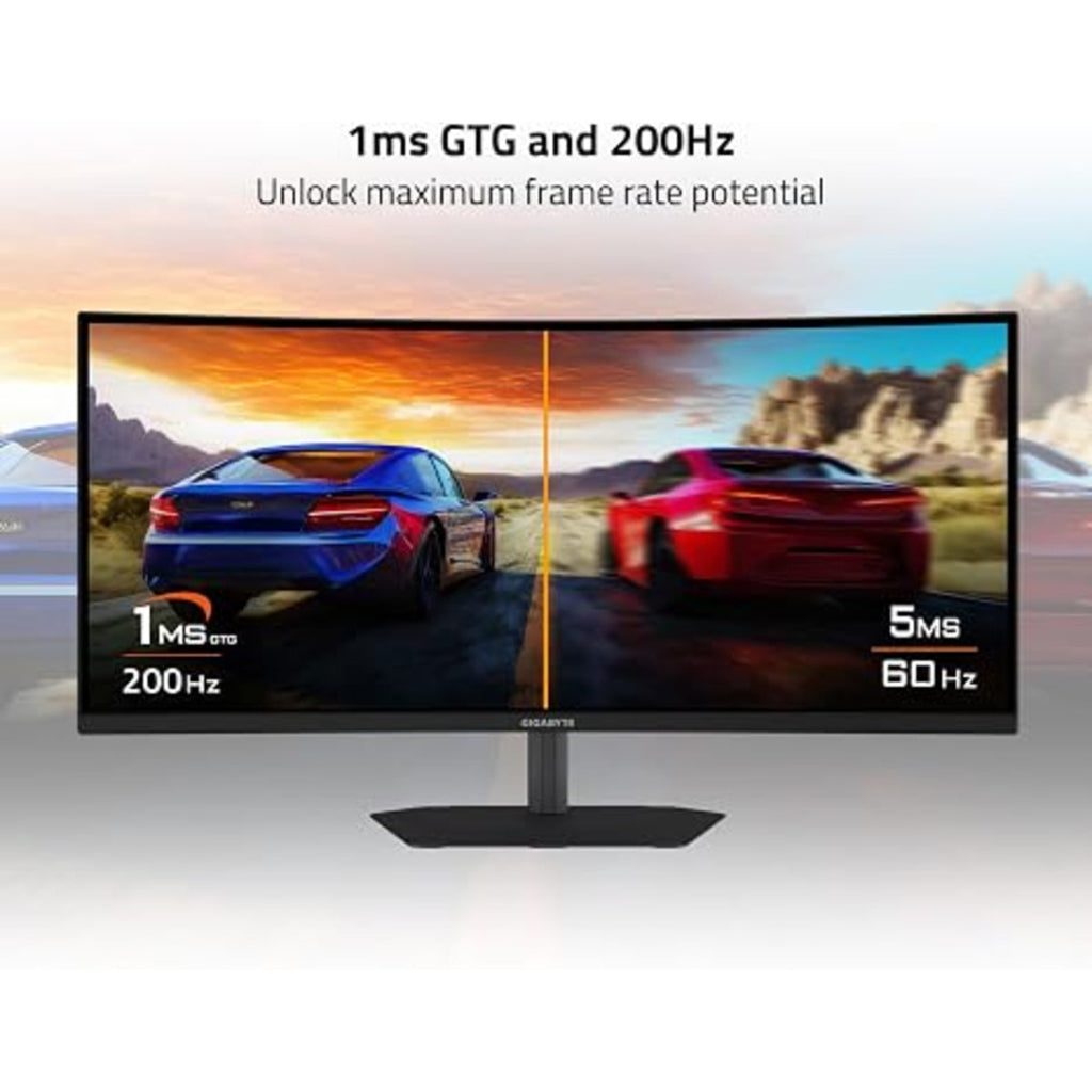 Gigabyte G34WQC2 EK 34'' WQHD 200Hz 1ms LED Gaming Monitor