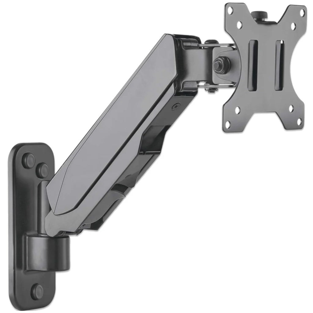 Manhattan Single Monitor Gas Spring Wall Mount 17-32" 9kg