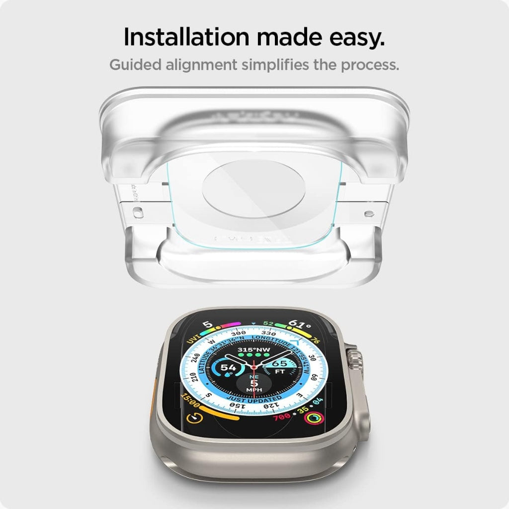 Spigen GLAS.tR EZ Fit Apple Watch Ultra 1/2 Clear