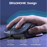 Onikuma CW917 Wired Gaming Mouse Black