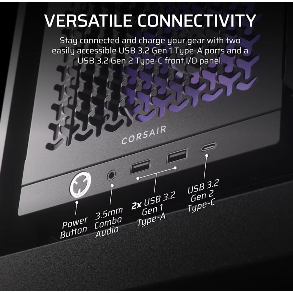 Corsair 4000D RS ARGB Black Computer Case