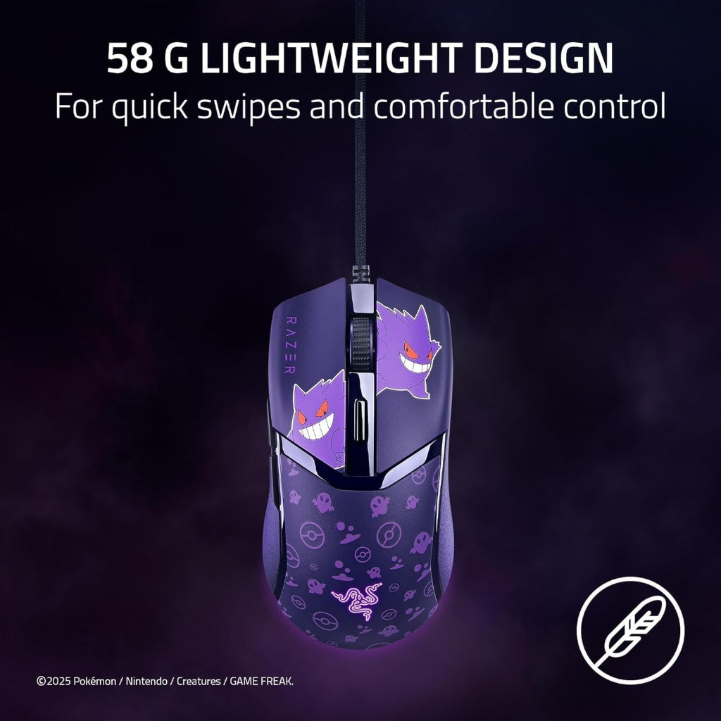 Razer Cobra Pokemon Gengar Ed. Lightweight RGB Gaming Mouse