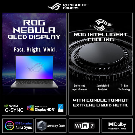 ASUS ROG Zephyrus GU606AR-TB136X 16" OLED U9-386H 32GB 1TB RTX5070Ti W11P