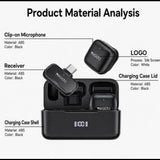 Yesido KR31 2-in-1 Lavalier USB-C Noise-cancelling Microphone with Charging Case