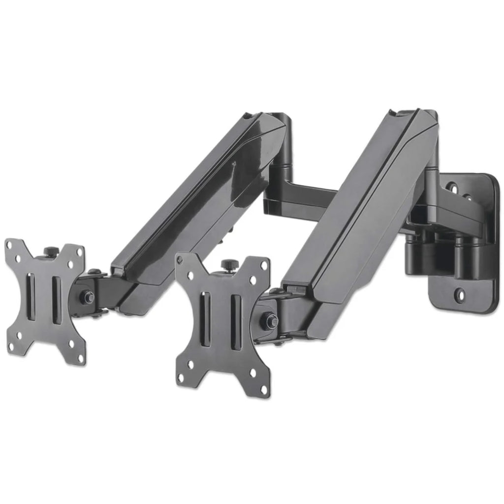 Manhattan Dual Monitor Gas Spring Wall Mount 17-32" 8kg