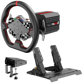 PXN VD6 Racing Wheel+Base+Pedals+Clamp Bundle