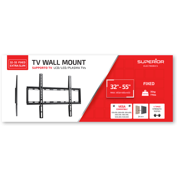 Superior Electronics 32-55 inch 35kg Flat T... | Klikk Malta