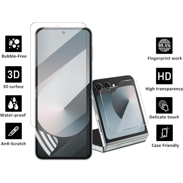 Tempered Glass for Samsung Galaxy Z Flip6 C... | Klikk Malta
