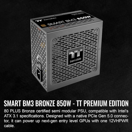 Thermaltake Smart BM3 850W 80+ Bronze Semi-... | Klikk Malta