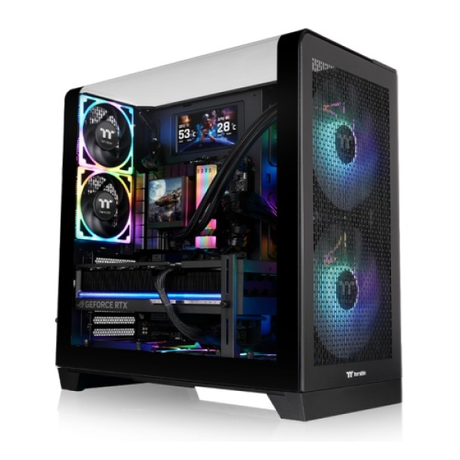 Thermaltake View 390 Air Mid Gaming Case Black | Klikk Malta