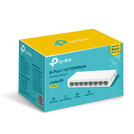 TP-Link 10 / 100Mbps 8 Port Ethernet Networ... | Klikk Malta