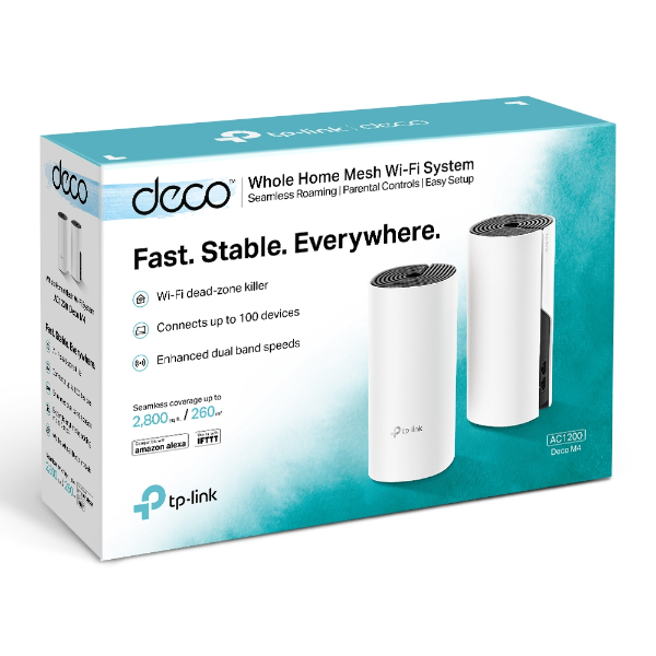 TP-Link Deco M4 Mesh Wi-Fi Router (2-pack) | Klikk Malta