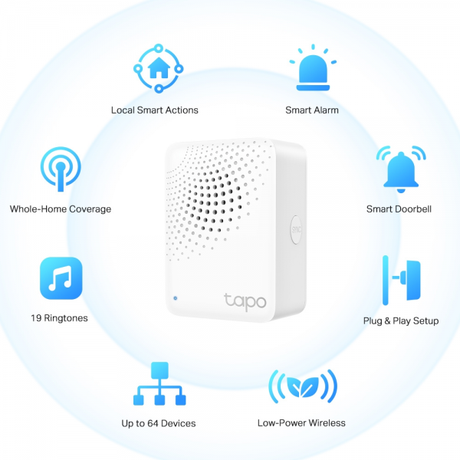 TP-Link Tapo H100 Smart Hub with Chime | Klikk Malta