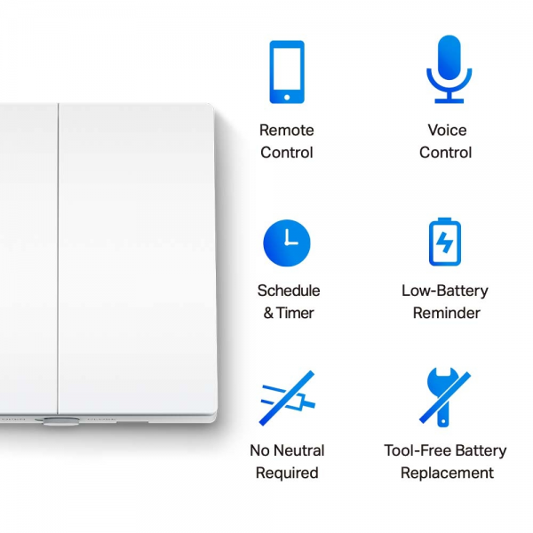 TP-Link Tapo S220 Smart Light Switch 2-Gang... | Klikk Malta