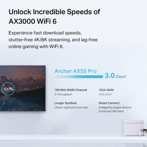 TP-Link Archer AX55 Pro AX3000 Wi-Fi 6 Giga... | Klikk Malta