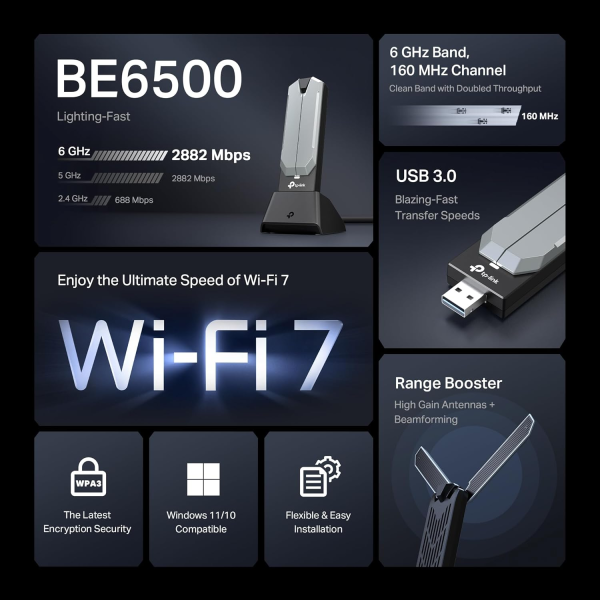 TP-Link Archer TBE400UH BE6500 High Gain US... | Klikk Malta