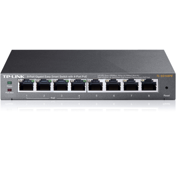 TP-Link SG108PE 8-port Gigabit Smart Switch... | Klikk Malta
