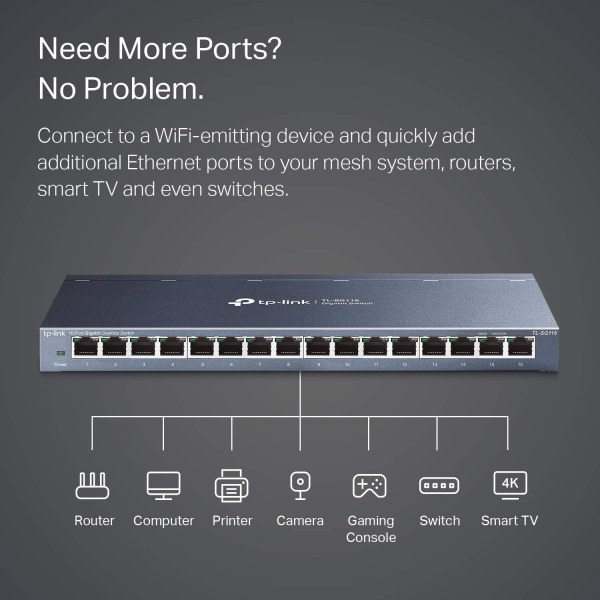 TP-Link SG116 16-port Gigabit Switch | Klikk Malta