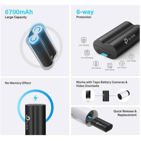 TP-Link TAPO A100 Battery Pack 6700mAh | Klikk Malta