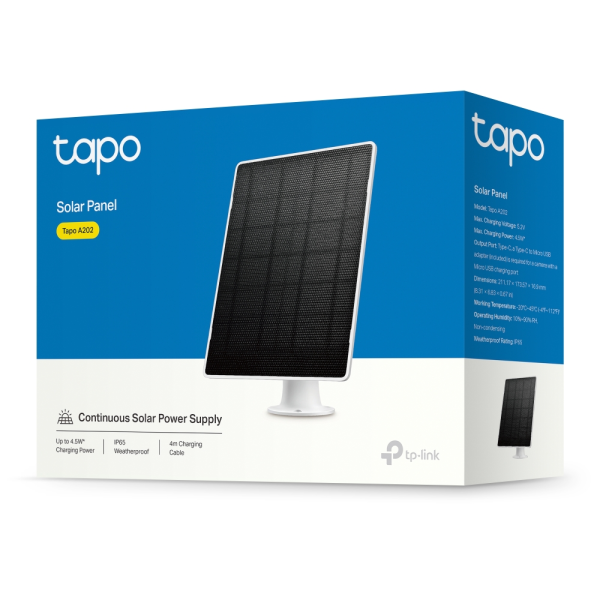 TP-Link TAPO A202 Solar Panel 4.5W | Klikk Malta
