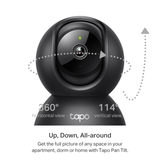 TP-Link TAPO C211 3MP Pan/Tilt Camera Black | Klikk Malta
