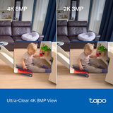TP-Link TAPO C260 8MP Pan/Tilt Camera | Klikk Malta