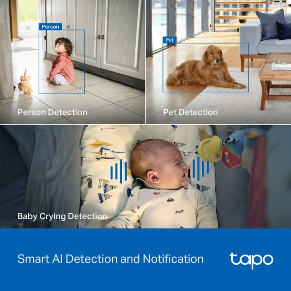 TP-Link TAPO C260 8MP Pan/Tilt Camera | Klikk Malta