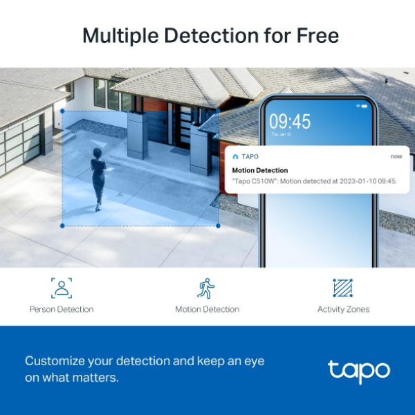 TP-Link TAPO C510W 2K Pan & Tilt Outdoor Ca... | Klikk Malta