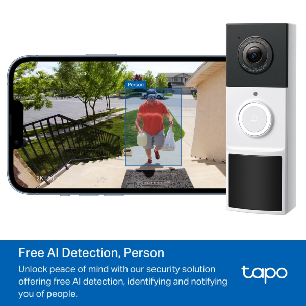 TP-Link TAPO D210 Battery Video Doorbell | Klikk Malta