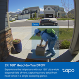TP-Link TAPO D210 Battery Video Doorbell | Klikk Malta
