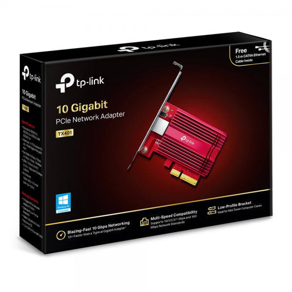 TP-Link TX401 10-Gigabit PCI-E Network Card | Klikk Malta