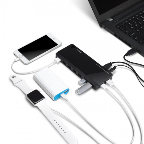 TP-Link UH720 7-port USB 3.0 Hub + 2 Chargi... | Klikk Malta