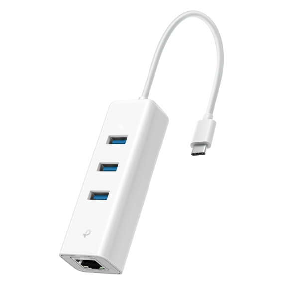 TP-Link USB-C to Gigabit Ethernet & 3-port Hub | Klikk Malta