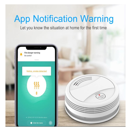 Tuya Smart Wi-Fi Photoelectric Smoke Detector | Klikk Malta