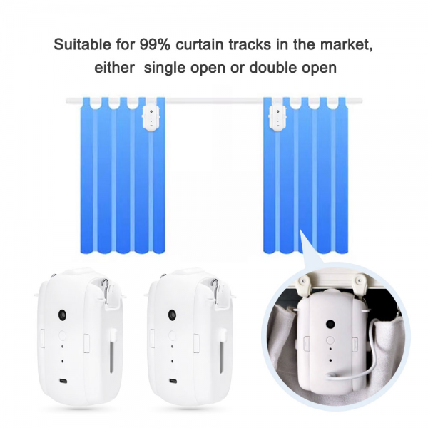Tuya Smart Curtain Motor Track Curtains Dou... | Klikk Malta