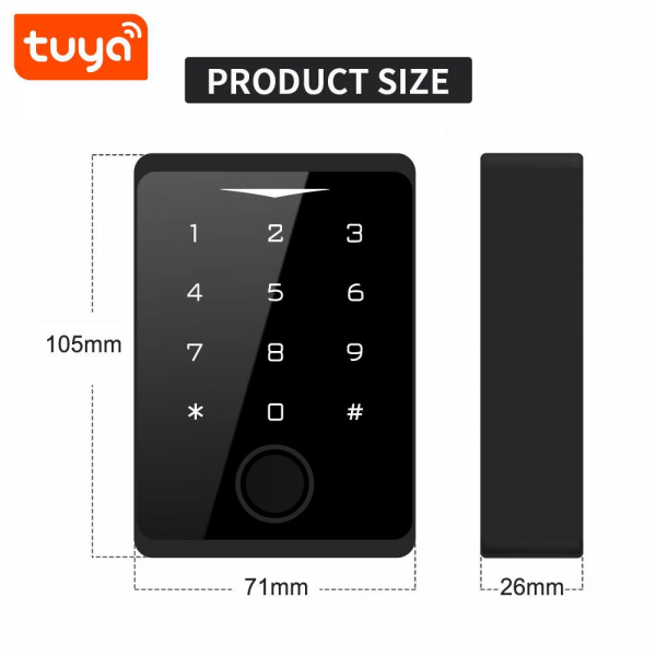 Tuya Smart Waterproof RFID Fingerprint Wi-F... | Klikk Malta
