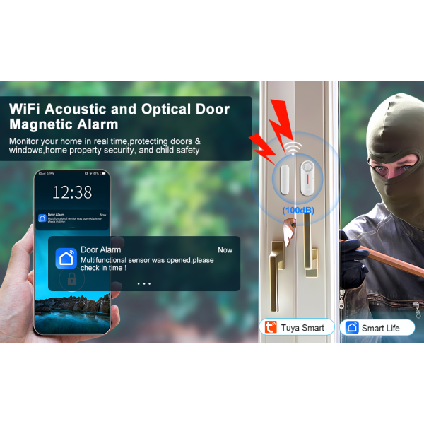 Tuya Smart Window & Door Sensor with Built-... | Klikk Malta
