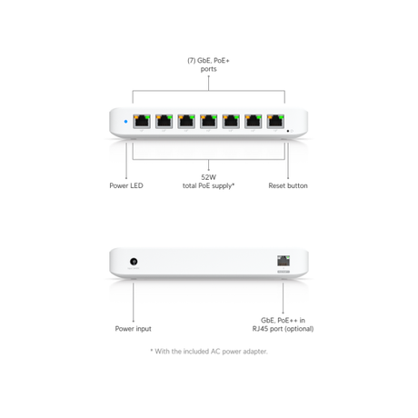Ubiquiti UniFi 8-port PoE++ 60W Switch | Klikk Malta